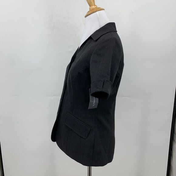 American Airlines Twinhill Jacket Womens 0 Dark Charcoal Uniform Wool Blend - Picture 4 of 12